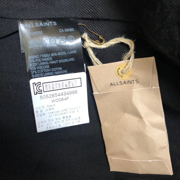 NWOT All Saints Lorie Tula Jacket 2 - Picture 6 of 6